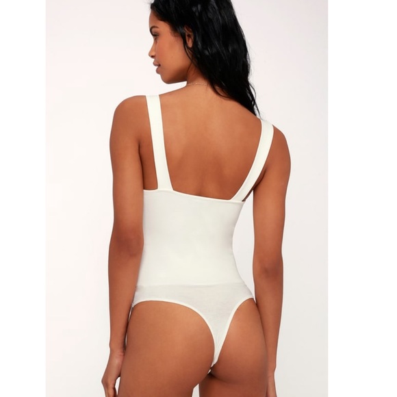 Lulus Basics Symbolize White Sleeveless Bodysuit - Picture 4 of 10